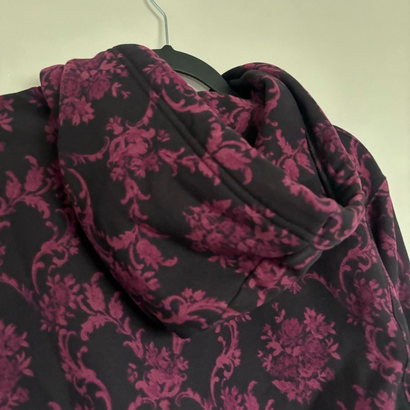 Champion Brocade Logo Reverse Weave Hoodie Sweatshirt in Berry Men’s Small - Picture 8 of 12